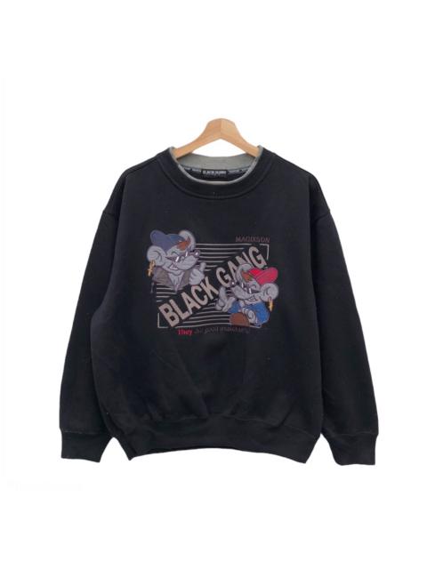 Other Designers Vintage - 💥RARE💥VINTAGE BLACK GANG MAGIXSON SWEATSHIRT BIG LOGO