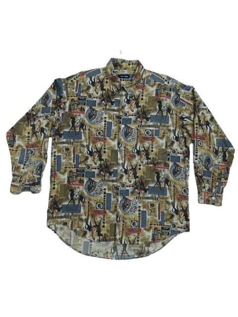 Other Designers Japanese Brand - VINTAGE VOIX D HOMME "AMERICAN NATIVE" BUTTON UPS SHIRT