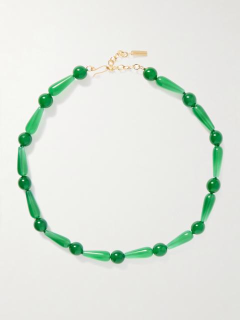 Completedworks The Depths Of Time Recycled Gold Vermeil Chalcedony Necklace