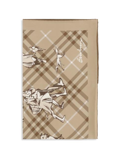 Burberry Burberry Women Check Silk Twill Scarf