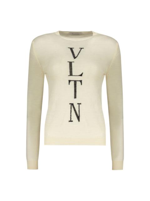 intarsia-knit logo jumper