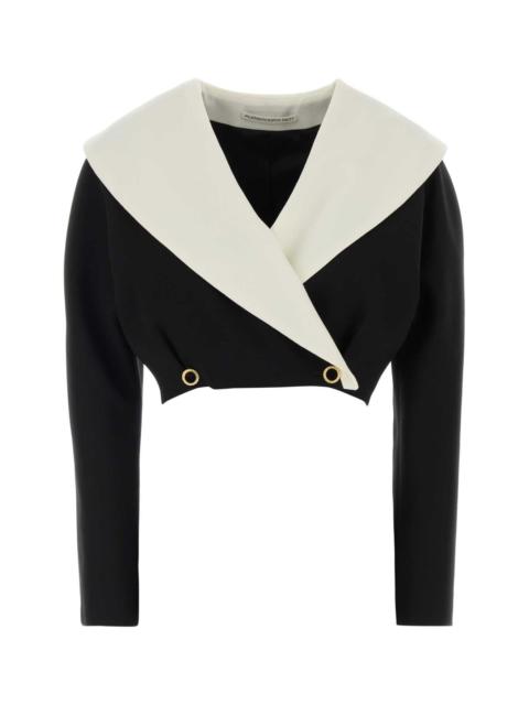 Alessandra Rich Alessandra Rich Women Black Stretch Crepe Blazer
