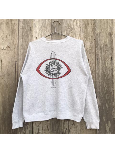 Other Designers Vintage - Vintage Dick Brewer Surfboards HAWAII Sweatshirt Big Logo