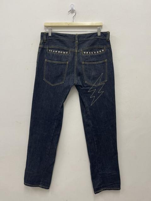 Other Designers If Six Was Nine - Rare Vintage CANDY STRIPPER Japan Zipped Jeans Denim