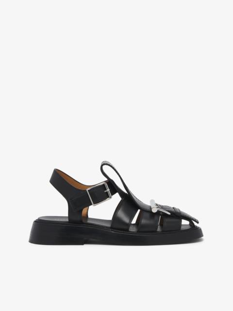 Alexander McQueen Alexander McQueen T-Bar Caged Sandals
