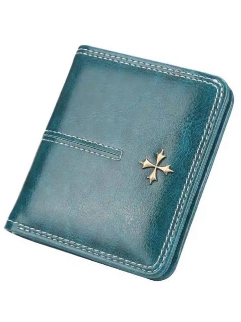 Vintage - PU Leather Cross Wallet (burgundy)
