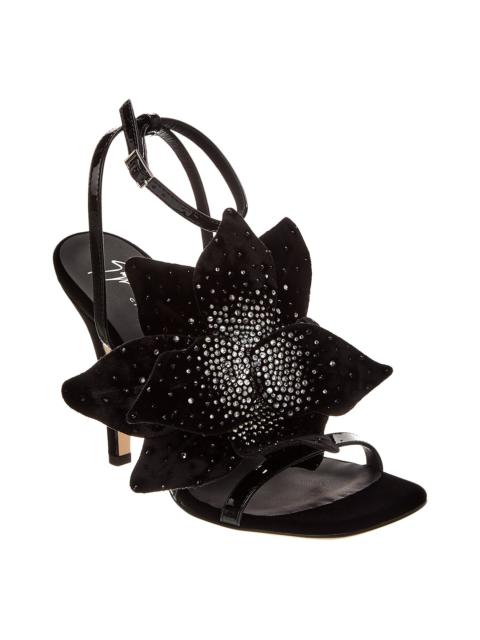 Giuseppe Zanotti Giuseppe Zanotti Curvy 105 Velvet Sandal