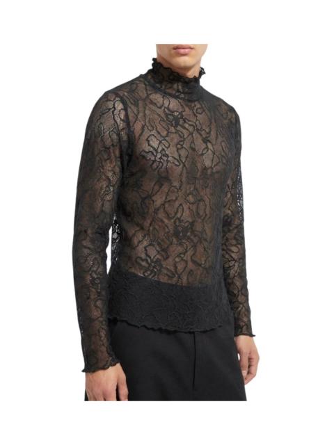 Other Designers If Six Was Nine - Ray Beams Lace See Through Mesh Top