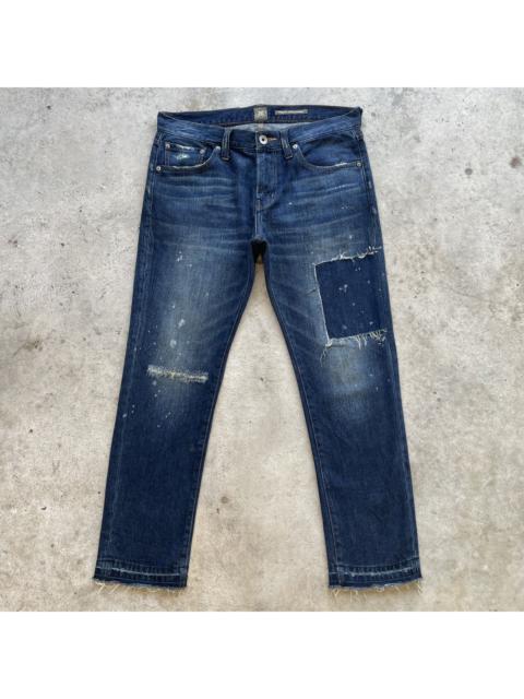 Other Designers Japanese Brand - Vintage Back Number Faded Denim Jeans Pants Splash Paints