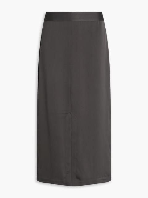 TOTEME Satin-crepe midi skirt