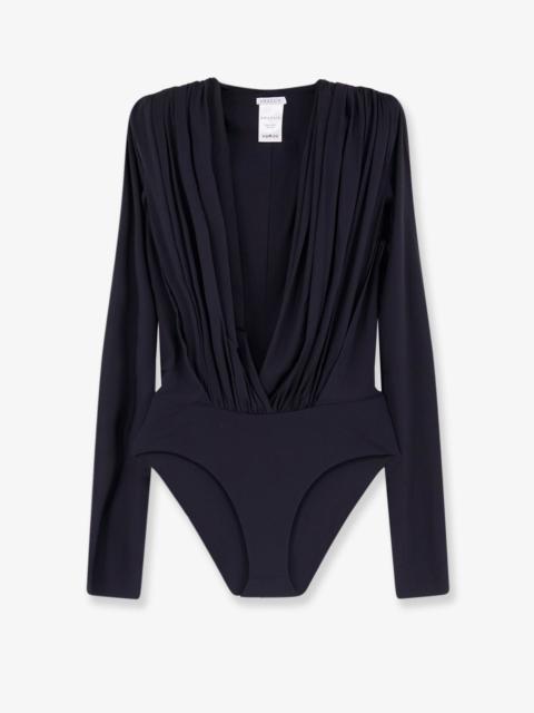 Other Designers Amazuìn Rasha Sheer Stretch Jersey Bodysuit Black