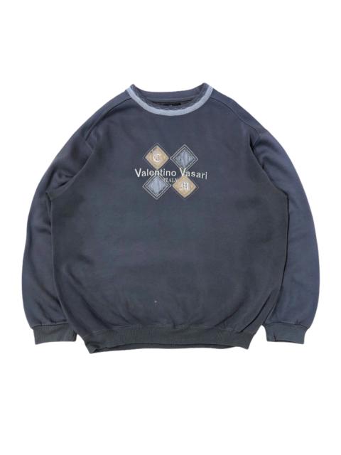 Other Designers Vintage - Vintage Valentino Vasari Embroidered Logo Sweatshirt