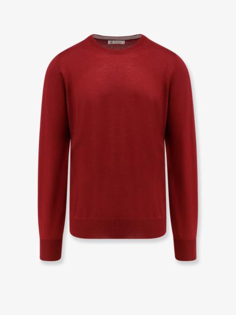 Brunello Cucinelli Brunello Cucinelli Cashmere and Silk Sweater Red