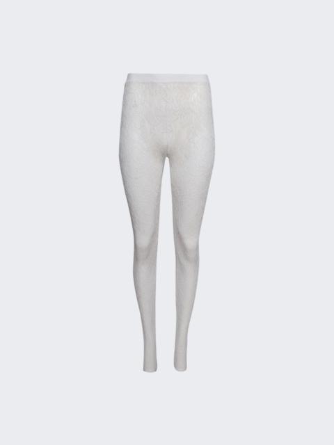 WARDROBE.NYC Lace Stirrup Legging White