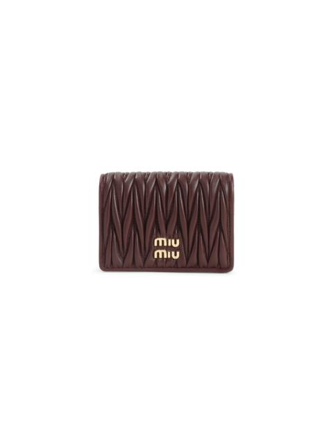 Miu Miu Miu Miu Lamb Leather Wallet Women