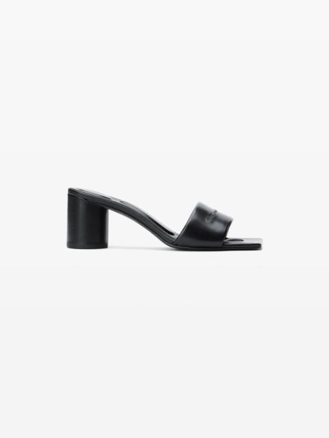 Alexander Wang black lambskin vic sandals
