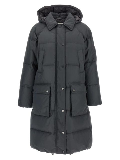 Brunello Cucinelli 'Shiny Zipper Pull' down jacket