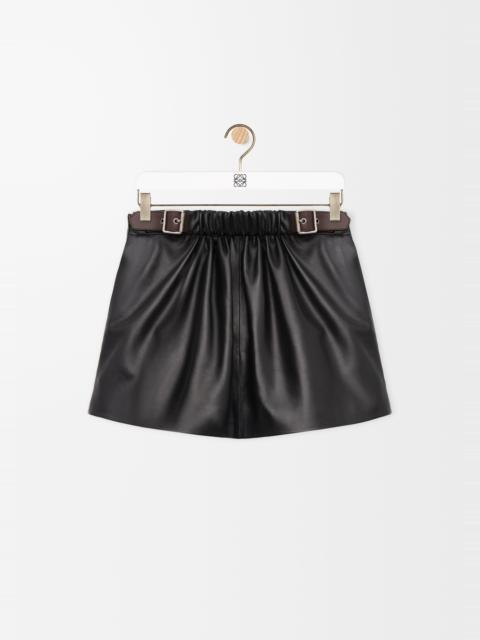 Loewe Belted skirt in nappa lambskin