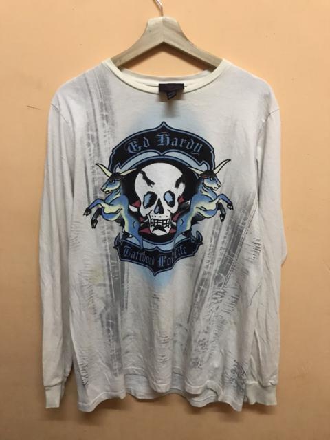 Other Designers ‼️ED HARDY LONGSLEEVE TSHIRT SKULLS SIZE XL MADE IN USA‼️
