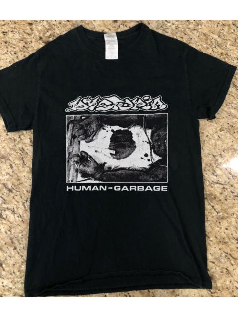 Other Designers Dystopia Human Garbage Black Tee Shirt Vtg Style