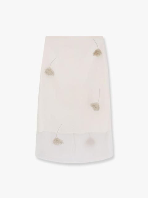 RÓHE Rohe Silk Skirt With Jewel Details