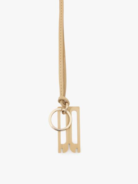 Victoria Beckham B Frame Keyring In Sand