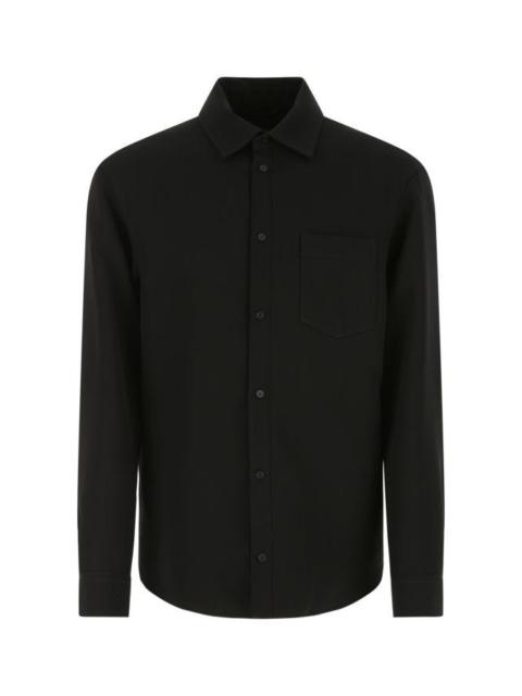 Balenciaga Man Black Wool Blend Shirt