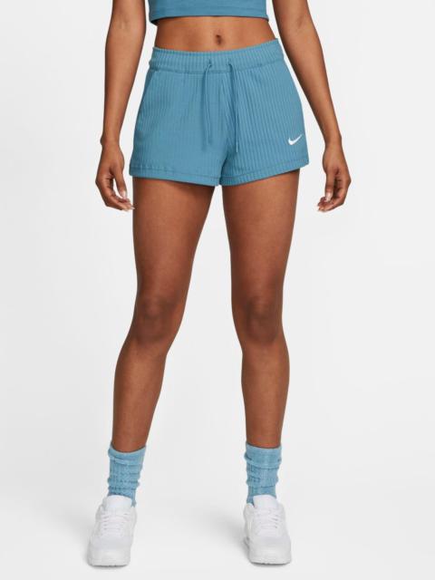 Nike WOMEN'S NIKE SPORTSWEAR RIBBED JERSEY SHORTS