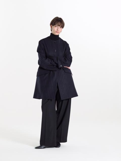 Mackintosh Humbie No Collar Wool Coat