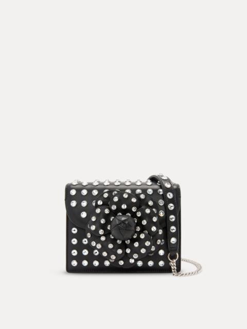 Oscar de la Renta CRYSTAL STUD MINI TRO BAG