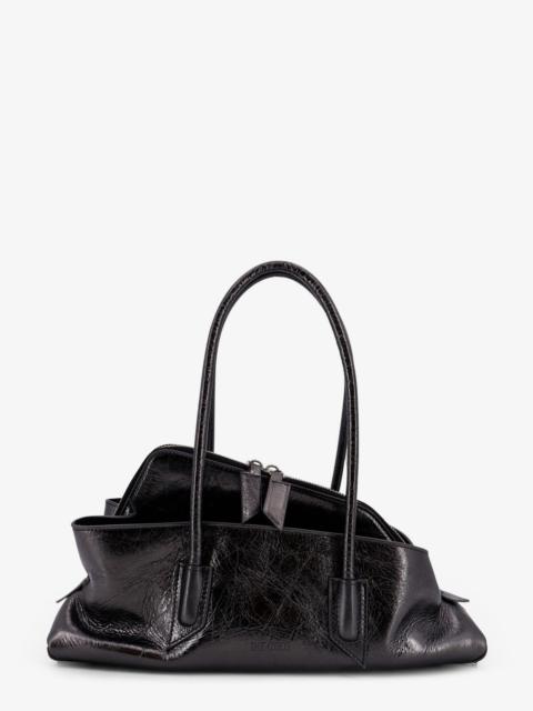THE ATTICO The Attico La Passeggiata Small Laminated Leather Shoulder Bag