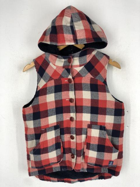 Other Designers Japanese Brand - 🔥NORTHEN NORT TARTAN TANK TOP SHERPA HOODIEY