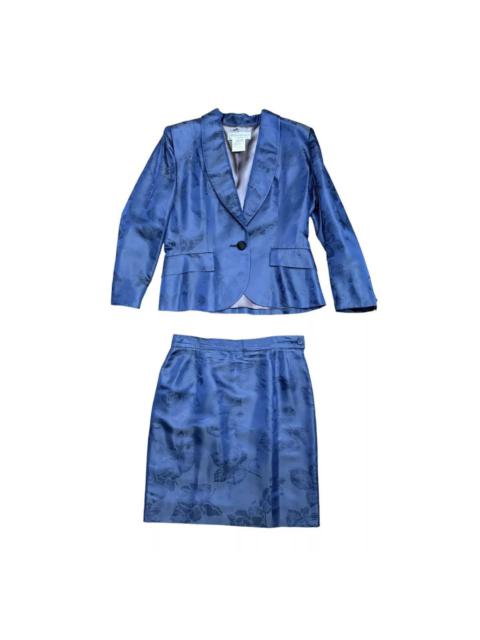 Yves Saint Laurent FW98 Brocade Floral Skirt Suit
