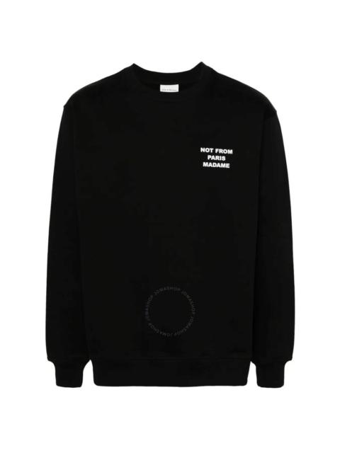 Drôle de Monsieur Drole De Monsieur Men's Black Slogan Le Sweatshirt