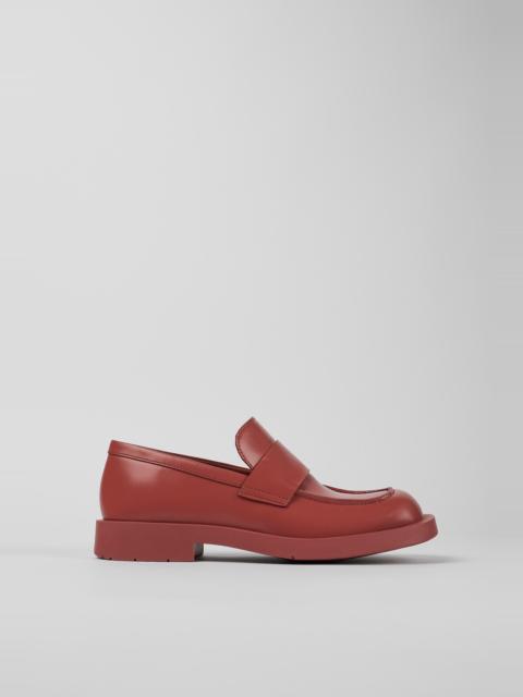 CAMPERLAB Red Leather Moccasin