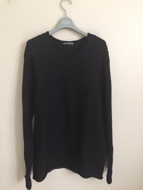 Other Designers Issey Miyake - Striped/textured wool knit