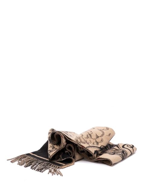 Burberry Burberry Women Wide Reversible `Ekd` Cashmere Scarf
