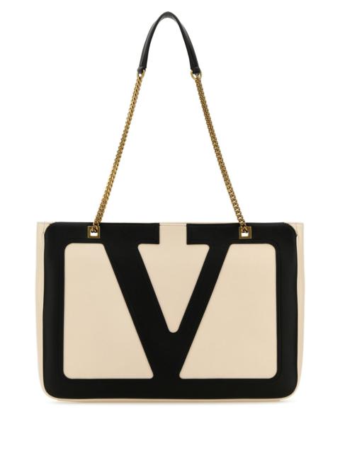 Valentino Sand leather medium Viva Superstar shopping bag
