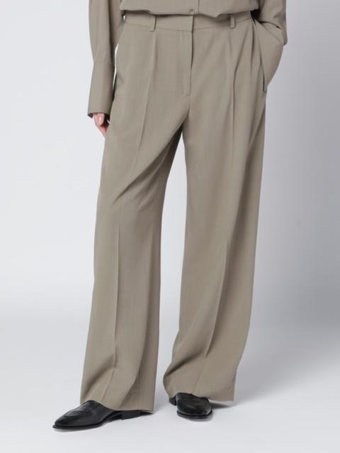 TOTEME Taupe wool-blend trousers