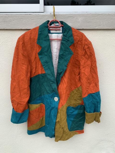 Other Designers Art Comes First × Japanese Brand × Vintage - Vtg International Scene Multicolour Coat Jacket