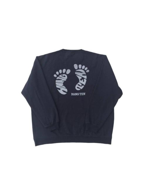 Other Designers Vintage Hang Ten Big Logo Striped Sweatshirt