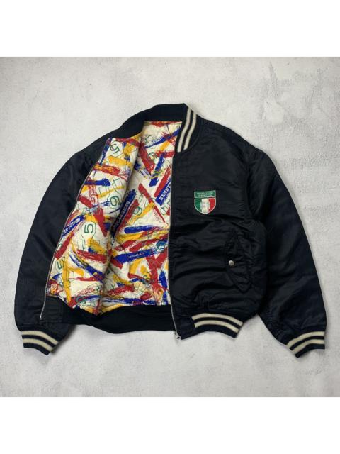 Other Designers Reversible Vintage Benetton Formula 1 Racing Bomber Jacket