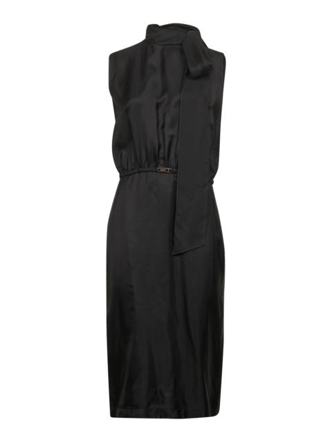 GUCCI Gucci Women Black Fluid Viscose Twill Midi Dress