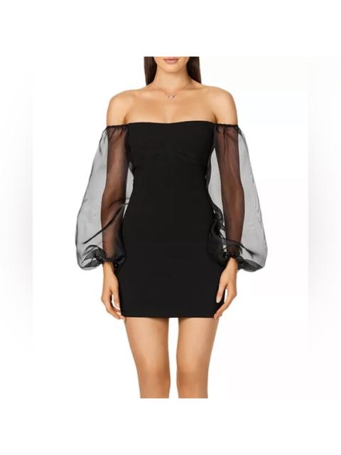 Other Designers NWT Nookie Illusion Sleeve Mini Dress in Black Sz XS $249‎