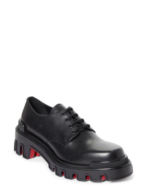 Christian Louboutin Christian Louboutin Trott Dune Uomo Lugged Plain Toe Derby in Black at Nordstrom