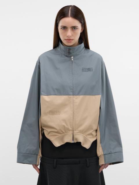 MM6 Maison Margiela Mirrored Two-Tone Zip Jacket