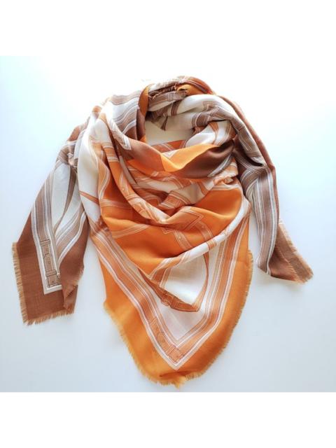 Burberry Burberry Archive Print Square Scarf - Brown/Orange