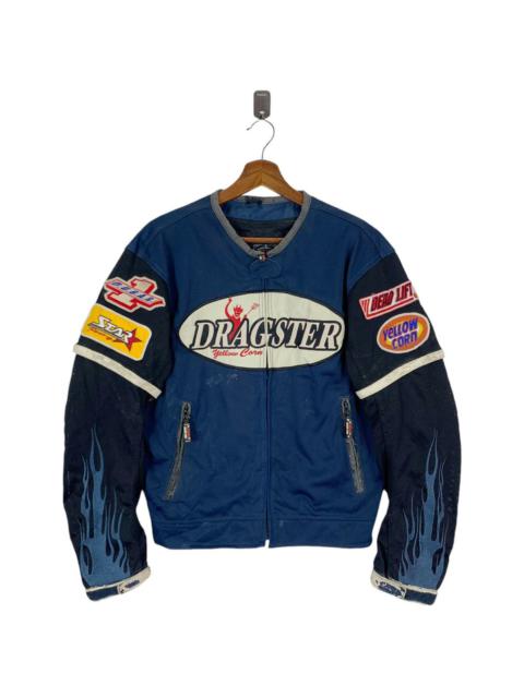 Other Designers ⚡️⚡️VINTAGE YELLOW CORN BIKER BOMBER JACKET