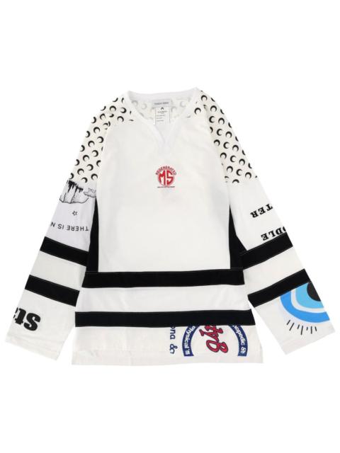 Marine Serre Marine Serre Men "Upcycle Graphic" Field Hockey T-Shirt