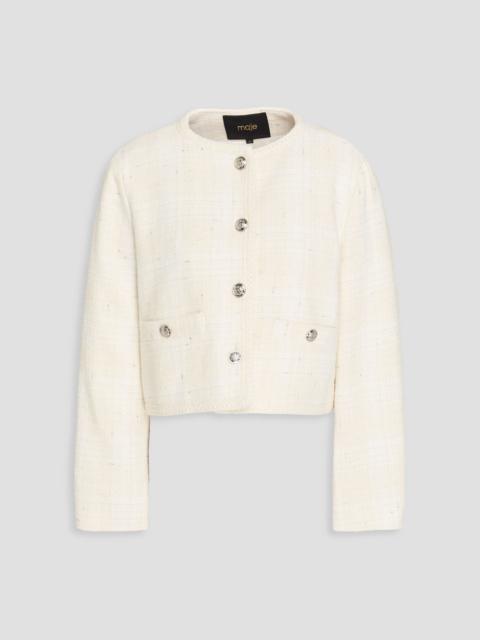 maje Metallic tweed jacket